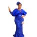 European And American Cross-border Foreign Trade Women's Plus-size Party Evening Dress, African Sequin_ecoleips.com