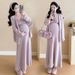 Autumn New Korean Fashion 3D Crochet Vest Dress Maternity Two-Piece Set_ecoleips.com