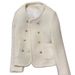 Women's Clothing Women's Chunky Knit Blazer – Soft Beige Tweed Jacket For Elegant Office & Casual Wear_ecoleips.com