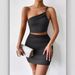 Women's Clothing Women's Sexy Faux Two-Piece Suspender Dress Style With Straps Backpack Exposed Hip Skirt For Formal & Casual For Women_ecoleips.com