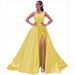 Women's ClothingTube Top Slit Evening Dress Wish Host Women's Dress Dress New Style_ecoleips.com