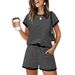 2026 Summer New Cross-Border European And American Fashion Casual Set Round Neck Loose Sleepwear For Women_ecoleips.com