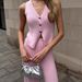 Women's Clothing V Neck Top Short Top Long Beach Bohemian Straight Wide Leg Pants Suit For Women_ecoleips.com