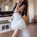 Women's Ballet Style Pure Alluring Suspender Dress Slim Fit Waist Cinching Ruffled Cake Skirt Vest Tulip Skirt Summer Dress_ecoleips.com