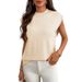 Summer Women's Solid Color Commuter Pullover Sweater Knitwear_ecoleips.com