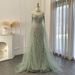 Women's Clothing High End Luxury Host Performance Evening Dress Super Flash Sleeves Cocktail Party Banquet Art Examination Dress_ecoleips.com