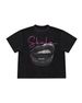 Unisex American Retro Graffiti 3D Print Short Sleeve T-Shirt Trendy Personalized Art Top for Women_ecoleips.com