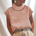 Women's Casual High Collar Linen Lace Shirt Solid Color Breathable Hollow Top For Summer Spring/Autumn Regular Fit Elegant Fashion_ecoleips.com
