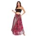 S001 Cross-Border Casual Thai European American Half Beach Vacation Dress Two-Way Big Hem Skirt Belly Dance_ecoleips.com