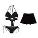 Women's Clothing Sexy Bikini Swimsuit Three Piece Small Breast Underwire Push Up Fashion Swimsuit_ecoleips.com