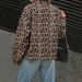 "Leopard Print Bomber Jacket – Oversized Polyester Coat (Brown) | Vintage Streetwear For Bold Souls"_ecoleips.com