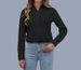 Verve Plus Size Polo Collar Women's Shirt Loose Fashionable Elegant Solid Color Style_ecoleips.com