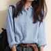 Women's Cotton Linen Blend Long Sleeve Shirt Loose Fit Breathable Spring/Summer Casual Elegant Fashion Top With Buttons_ecoleips.com