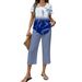 New Women's 3D Digital Tie Dye Print Set Style Loose Fit Casual Fashionable Trendy Short Sleeve Clothing For Commuting_ecoleips.com