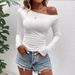 Cross-Border European And American Style Unique Long Sleeve T-Shirt Hot Girl Outing Base Shirt Slim Fit Pullover_ecoleips.com