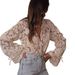 Women's Clothing Women's Casual Lace Shirt European American Style Hollowed Out Blouse Long Sleeve For Formal & Casual_ecoleips.com