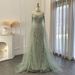 Women's Clothing High End Luxury Host Performance Evening Dress Super Flash Sleeves Cocktail Party Banquet Art Examination Dress_ecoleips.com