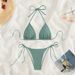 Women's Clothing Bikini Swimsuit Solid Color Sexy Bikini Split Swimsuit_ecoleips.com