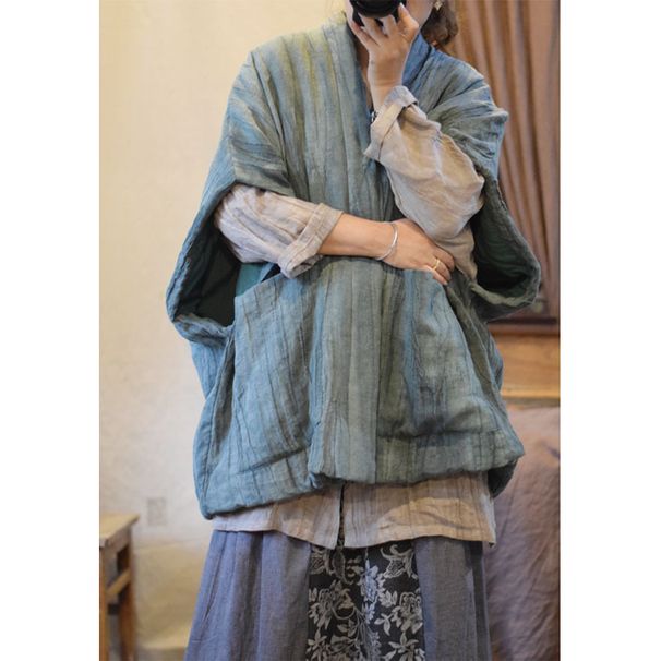 Designer New Product: Pure Linen Dyed With Irregular Texture, Relaxed And Slow-paced Feel, Warm Vest 24104_ecoleips.com