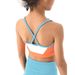 Color Blocked High Elasticity Thin Strapped Children's Sportswear Yoga Top For Fitness Training Running Clothes For Kids_ecoleips.com