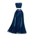 Women's Clothing Girl Outfit: Feminine Raw Edge Sleeveless Tube Top Vest High Waist Fishtail Skirt Denim Two Piece Suit_ecoleips.com