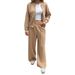 Women's Clothing Women's Casual Commuter Suit Set European American Style Loose Fitting Autumn Winter For Formal & Casual_ecoleips.com
