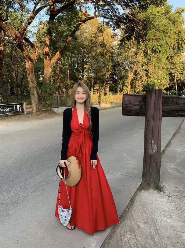 Women's Clothing Slightly Plump Retro Halter Neck Sexy Dress Summer Lazy Style Design Wandering Travel Vacation Ankle Long Skirt_ecoleips.com