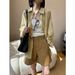 Zhiyu Textured Loose Vintage Vertical Striped Versatile Turn-down Collar Shirt For Women 2026 Spring/Summer New Style_ecoleips.com