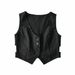 Autumn Women's Short Backless Double Layer Tie Vest + Striped Bodycon Mini Sexy Skirt Set_ecoleips.com