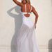 Elegant One-Piece Swimsuit With Long Cover-Up Dress, Solid Color Bikini Set For Women, Beach Vacation Essentials_ecoleips.com