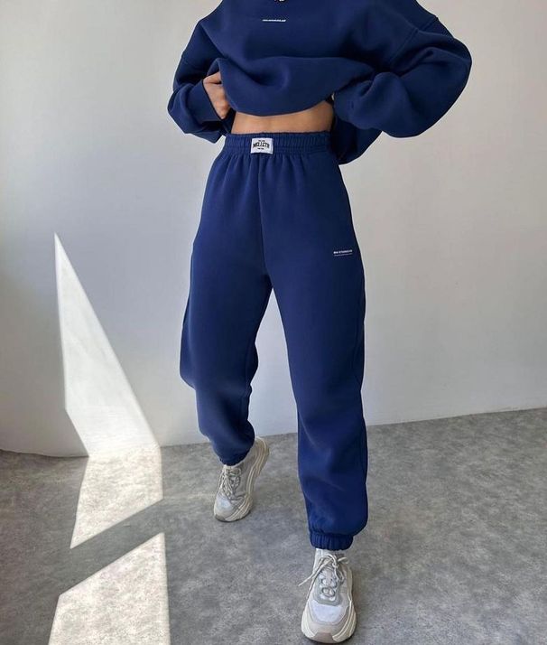 Women's Clothing new suit long sleeved round neck casual sweatshirt elastic sports trousers two piece suit_ecoleips.com