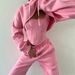 European And American Style 2025 Autumn Winter New Women's Hooded Sweatshirt Cover Up Camisole Waist Cincher Long Pants_ecoleips.com