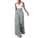 Women's Printed Wide Leg Trousers Elastic Waist Fashionable And Elegant Summer Vacation Style New Arrivals_ecoleips.com
