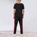 Women's Short Sleeve Top And Pants Set | Crewneck Casual Two-Piece Outfit | Summer Lounge Matching Co-ords_ecoleips.com