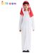 Carnival Middle Eastern Chief Boy's White And Red Arab Cosplay Costume Party Outfit For Drama Stage Performance_ecoleips.com