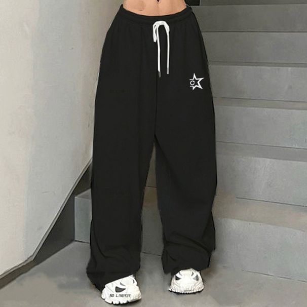 Women's Clothing New Hip Hop Street Hiphop Jazz Dance Jazz Pants Loose Sports Pants Wide Leg Casual Trousers_ecoleips.com