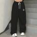Women's Clothing New Hip Hop Street Hiphop Jazz Dance Jazz Pants Loose Sports Pants Wide Leg Casual Trousers_ecoleips.com