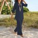 Women's Clothing Plus Size Women's Solid Color National Style Retro Pants Suit Cotton And Linen Casual Long Sleeved Loose Cotton Suit_ecoleips.com