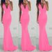 Verve 2025 New Women's Milk Silk Strap Sexy Backless Train Evening Party Dress_ecoleips.com