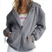 Oversized Streetwear Hoodie For Women & Teens – Heavyweight Fleece Pullover With Drawstring Hood & Zip Pocket, Unisex Casual Sweatshirt_ecoleips.com