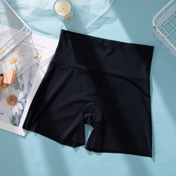 Women's Clothing Anti Exposure Ice Silk High Waist Abdomen Plus Size Safety Pants Seamless Three Quarter Leggings Breathable Thin Legs_ecoleips.com