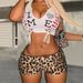 Ins Style Sexy Hot Girl Sequin Leopard Print Shorts Women's 2025 Winter New Tight Versatile Casual Pants_ecoleips.com