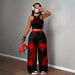 Women's Y2K Style Outdoor Top Street Fashion Two Piece Set Casual Look New Arrivals_ecoleips.com