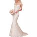 Summer New Style Off-Shoulder Long Sleeve Slimming Wedding Dress Floor Length Lace Fishtail Skirt Gown for Women_ecoleips.com