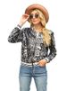 K New Fashion Sequined Long Sleeved Women's Jacket_ecoleips.com