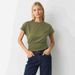 Cross-border European American Women's Clothing 2026 Spring-summer Collection: Round-neck, Solid Color, Regular_ecoleips.com