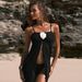 Women's Clothing Girl Niche Long Skirt Flower Beach Suit Solid Color Bikini Three Piece Holiday Swimsuit Female_ecoleips.com