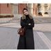 girl Girl Real Shot Parker For Women, Hong Kong Style 2024 Winter New Korean Version Coat, Over-the-Knee Long Loose Cotton Padded_ecoleips.com
