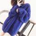 women's retro knit cardigan soft pink chunky sweater (sweet style, thickened w, casual oversized top, button front)_ecoleips.com