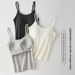Modal Camisole For Women With Built-in Bra Pads, No Underwire, All-in-one, Can Be Worn As Top Without A Bra, Summer_ecoleips.com